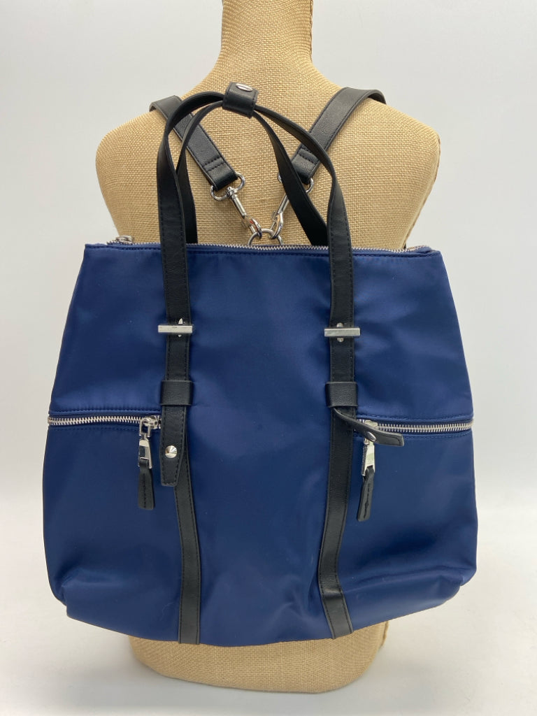 INC Navy Black Nylon Backpack