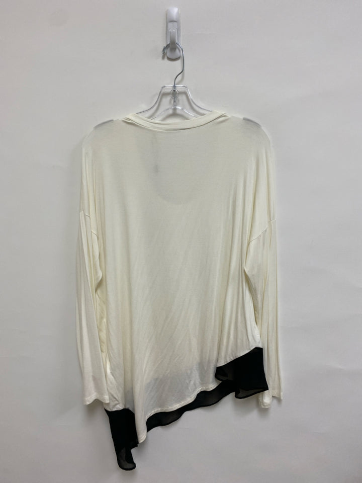 NWT Tahari Size L White Ladies Top
