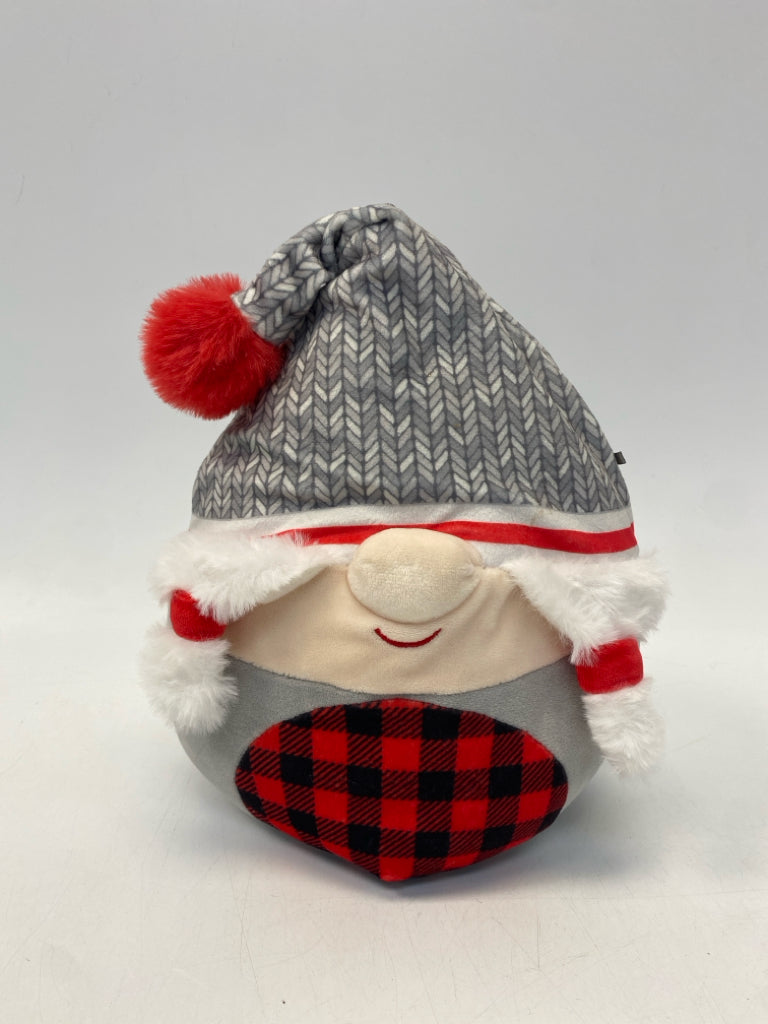 Squishmallows Gray Red/White Stuffed Animal