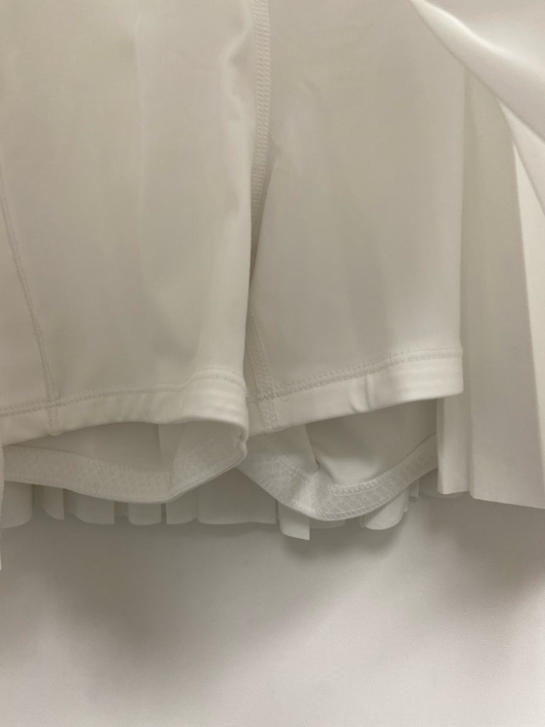 NWT Athleta Size S White Pleated Athletic Skort