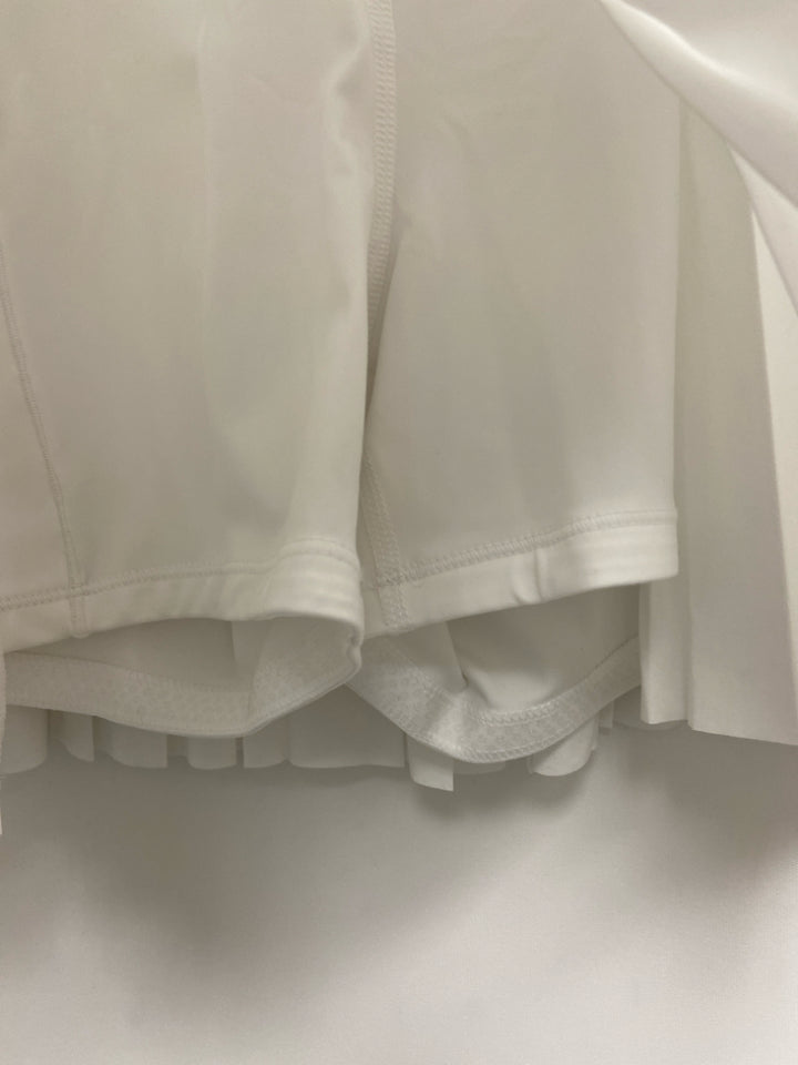 NWT Athleta Size S White Pleated Athletic Skort