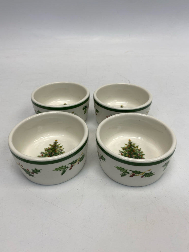 Radko White Green/Red Holly Berries Christmas