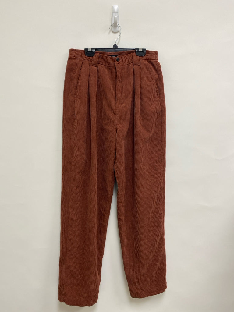 Madewell Size 6 Brown Pleated Corduroy Ladies Pants