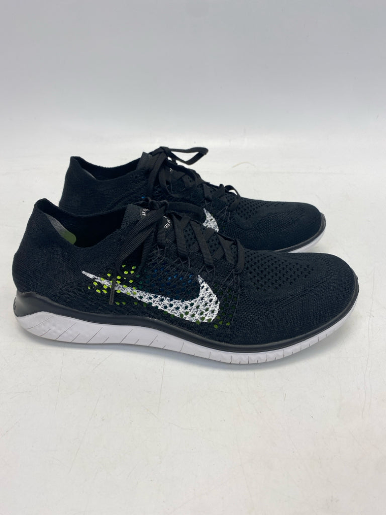 Nike US Size 9 Black Lace-up Sneakers