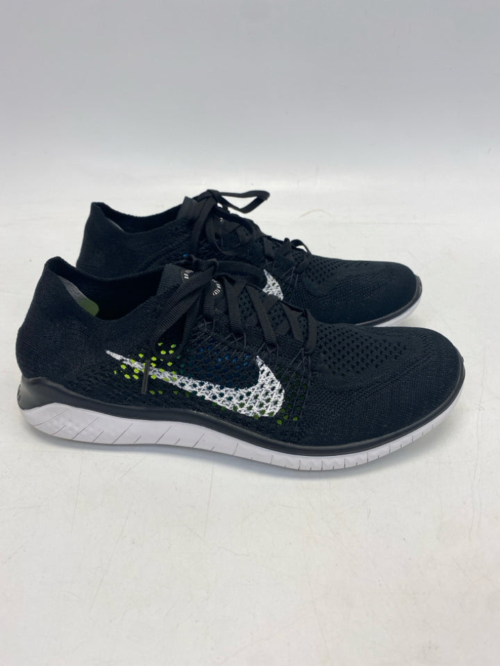 Nike US Size 9 Black Lace-up Sneakers