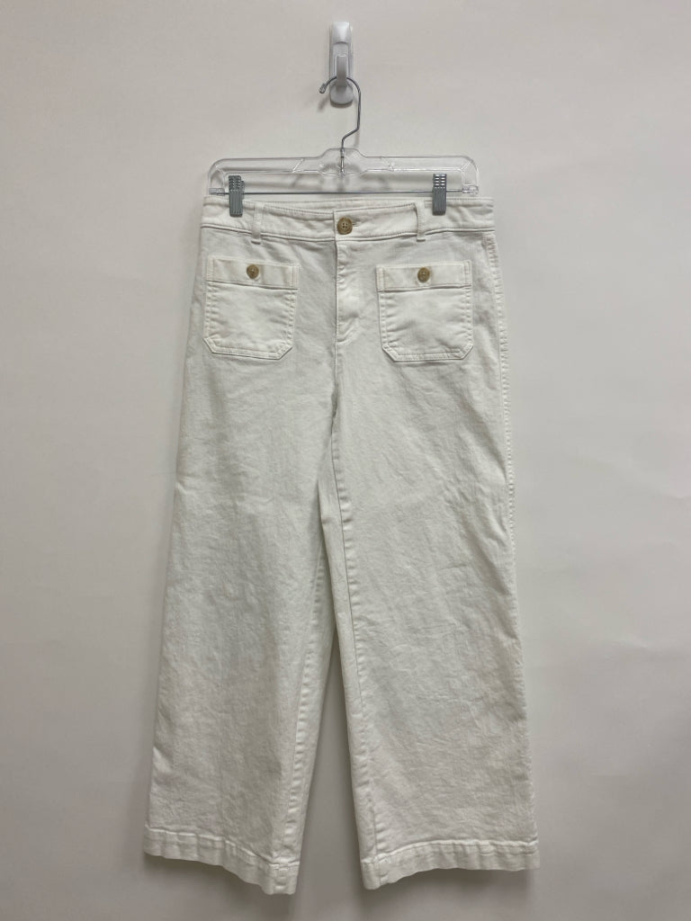 LOFT Size 4 White Cropped Ladies Jeans
