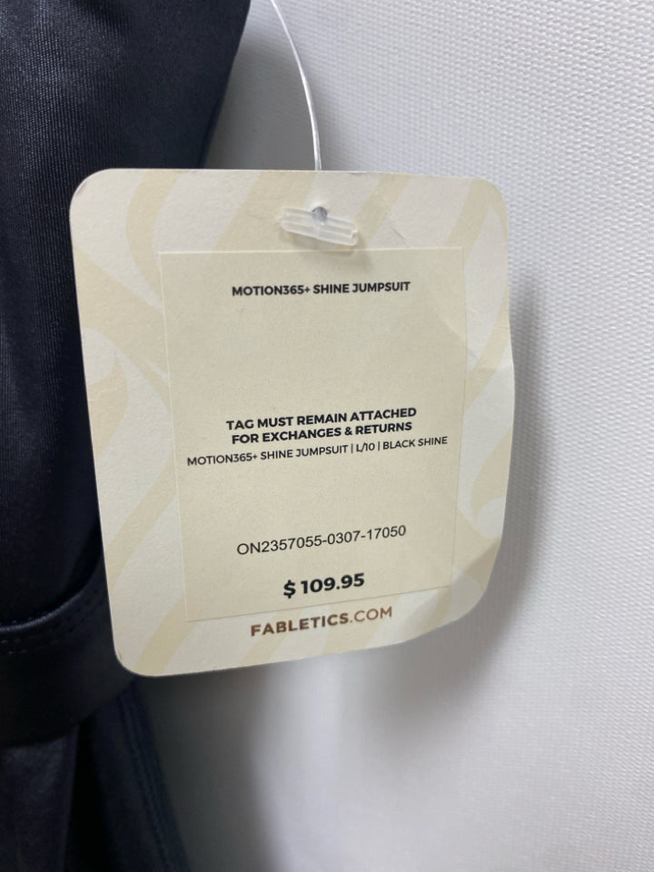 NWT Fabletics Size L Black Athletic Jumpsuit