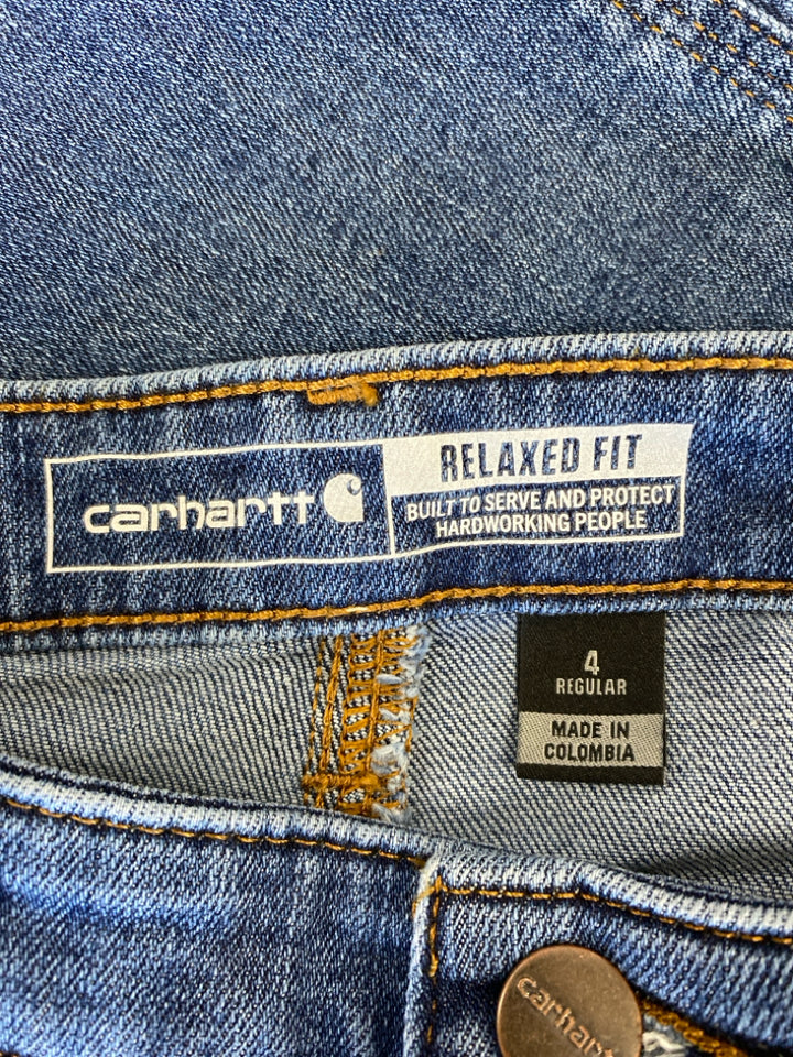 Carhartt Size 4 Blue Trimmed Ladies Jeans