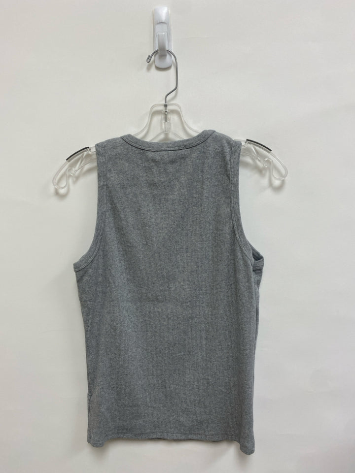 NWT Size L Gray Heather Jeweled Tank Ladies Top