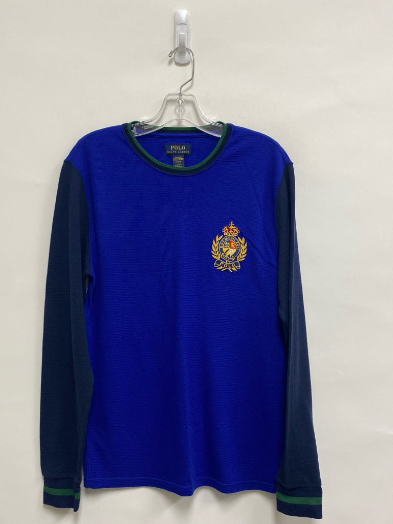 Polo Size M Navy/Blue Texture Men&