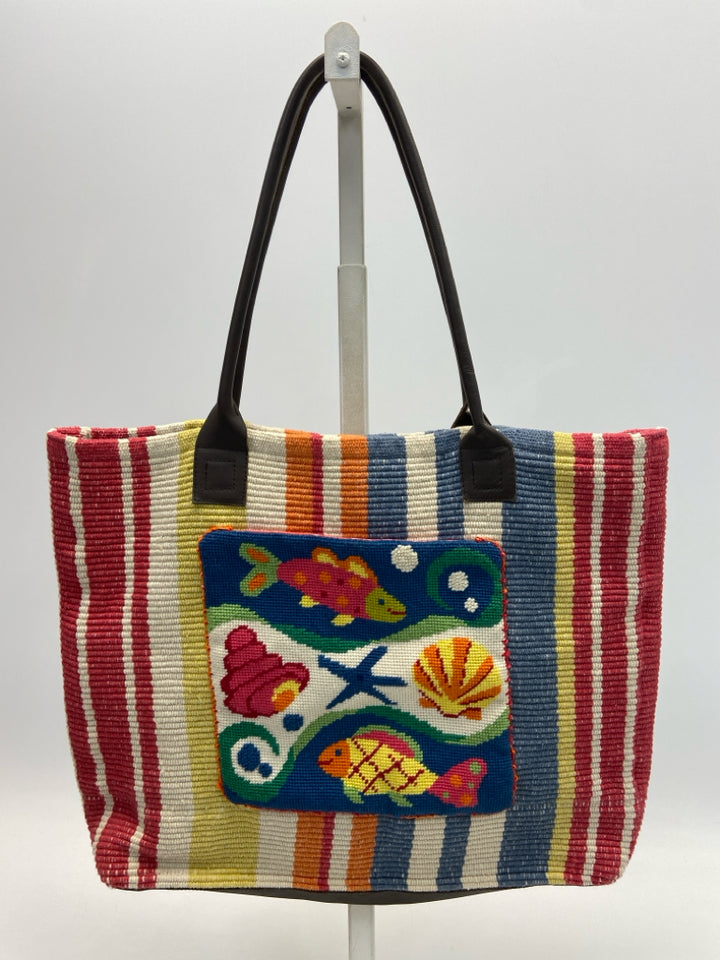 Multi-Color Stripe(s) Tote Bag