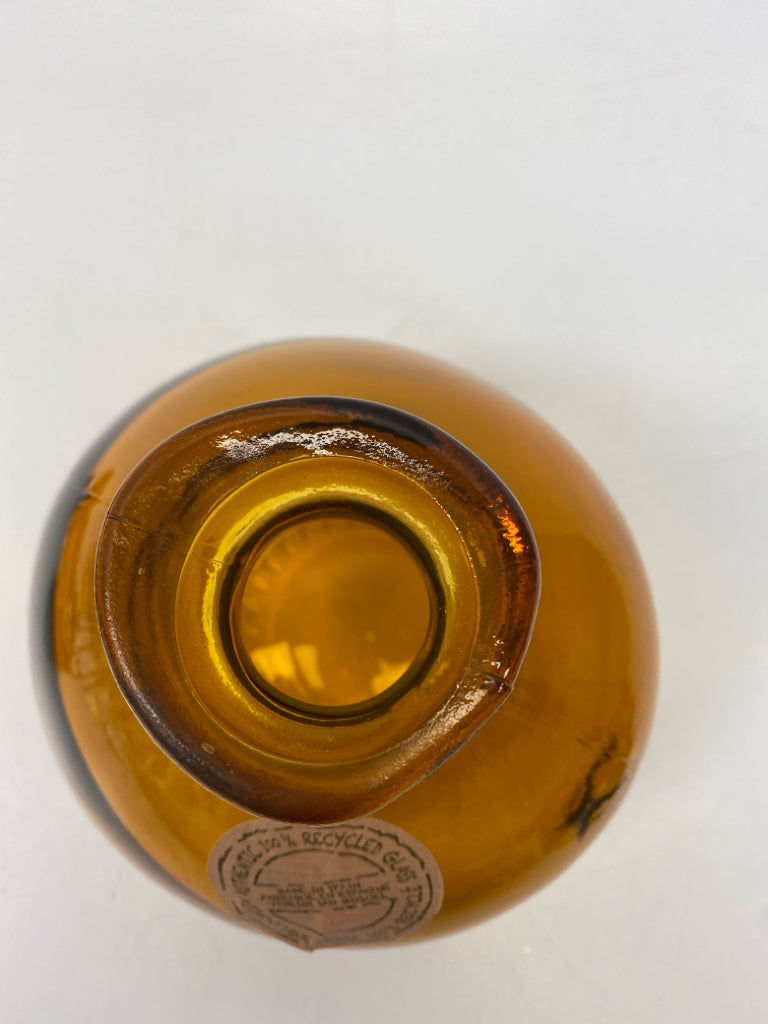 Orange Glass Vase
