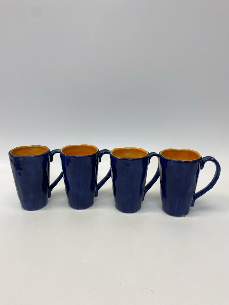 Blue Orange Ceramic Coffee Mug