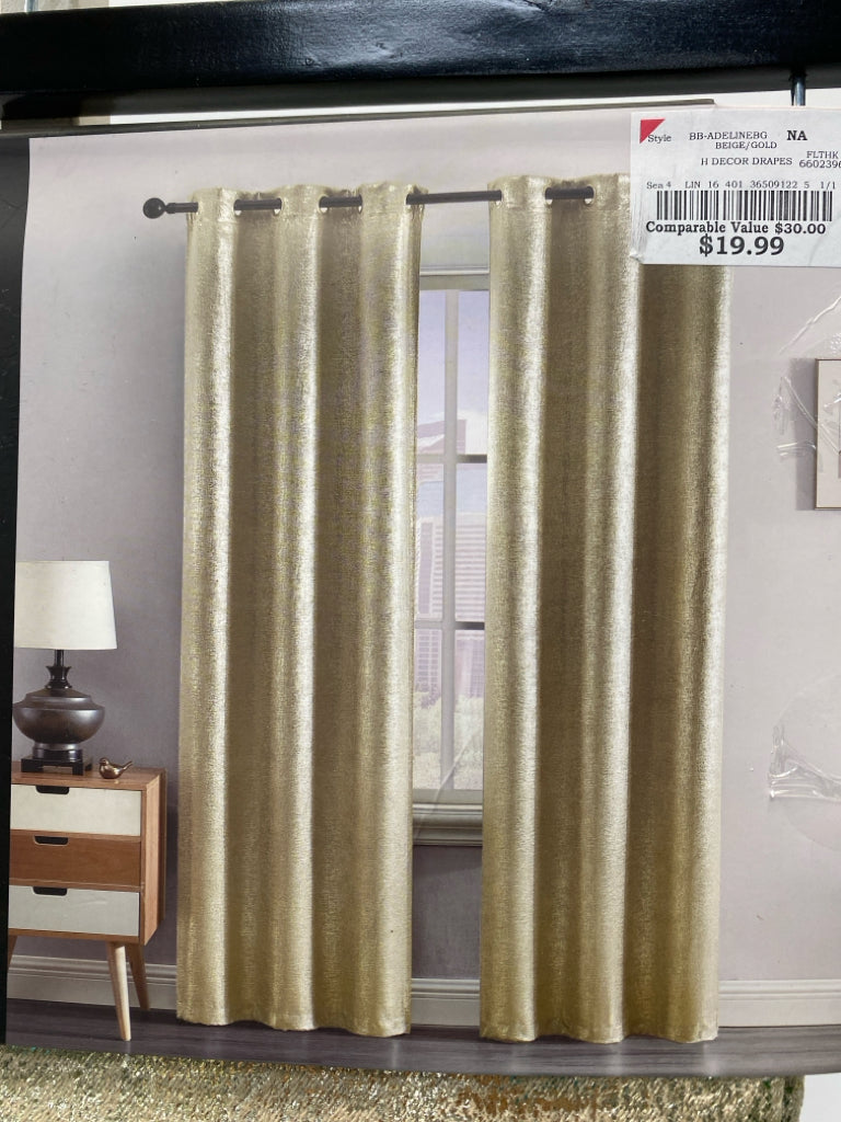 NEW Bebe Gold Curtains