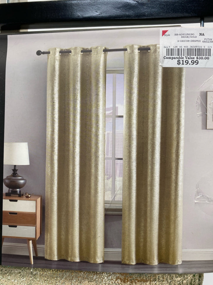 NEW Bebe Gold Curtains