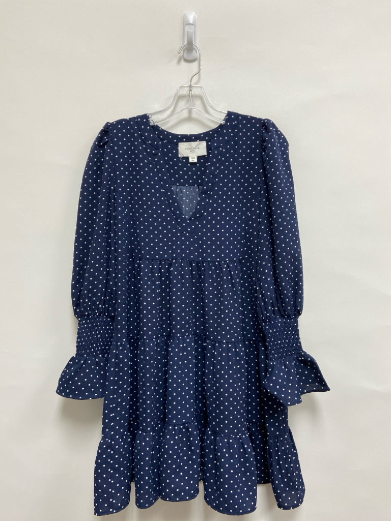 Pomander Place Size XXS Navy White Polka Dot Ladies Dress