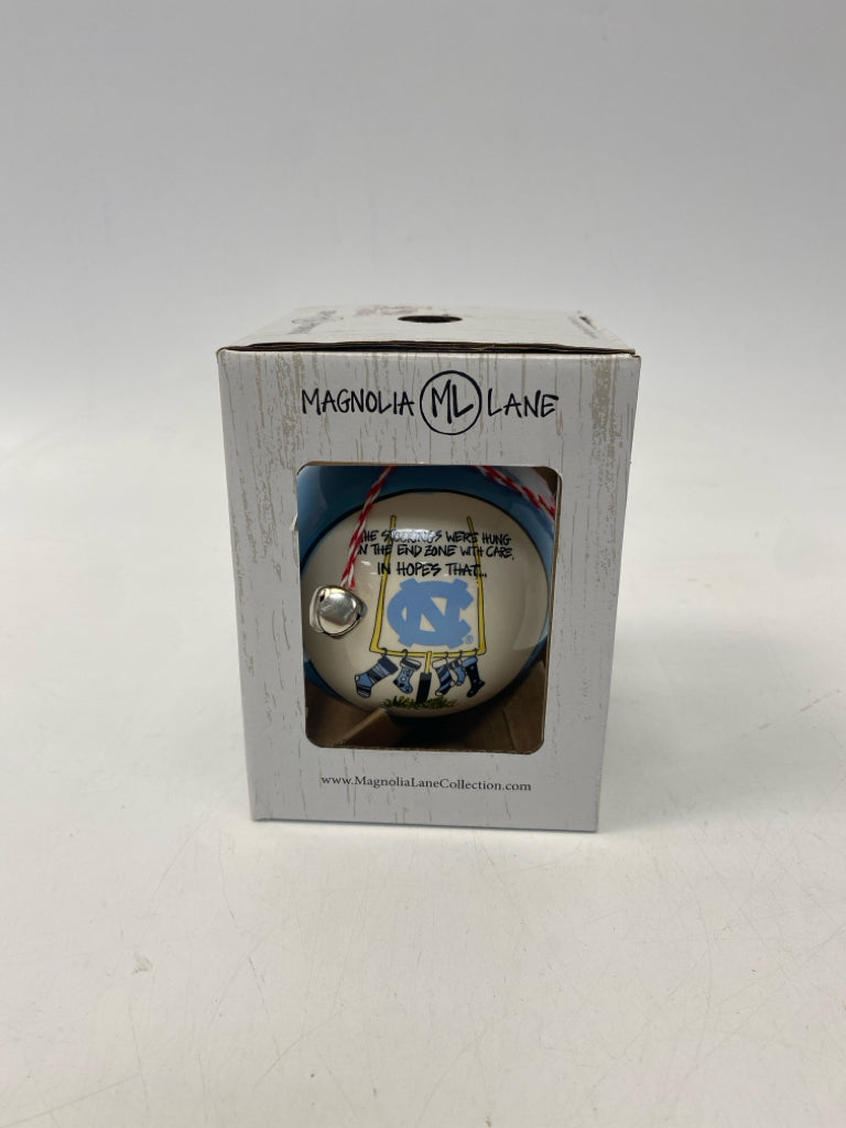 NEW/BOX White Blue UNC Ornaments
