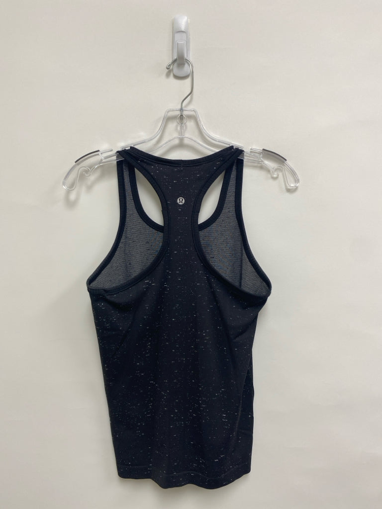 Lululemon Size 6 Black Gray Speckles Tank Athletic Top