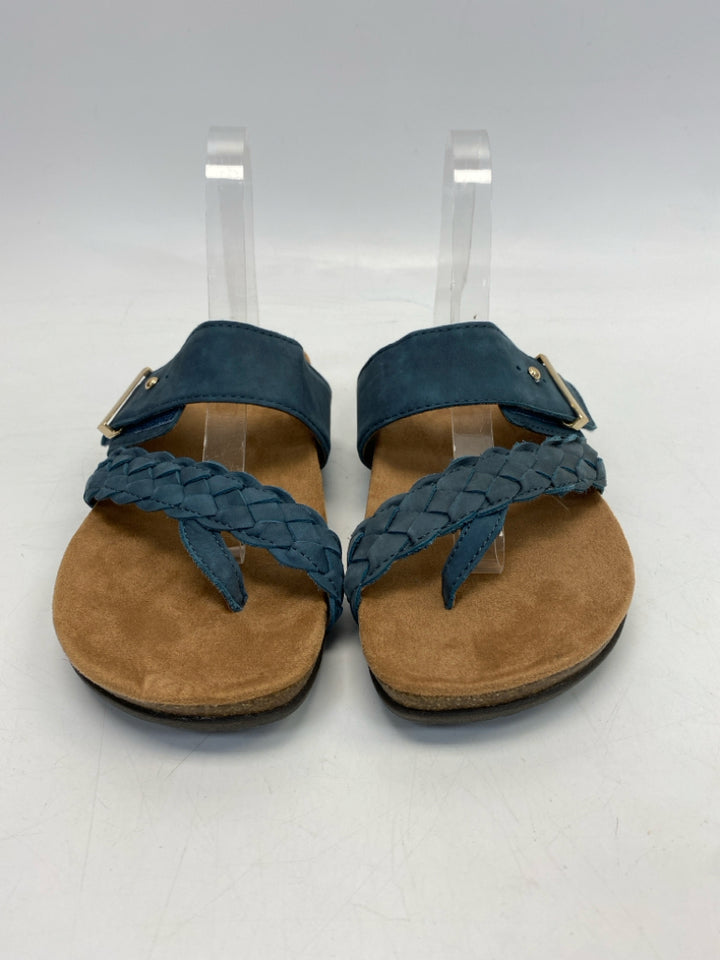 NWOT Earth Origins  Size 9 Dark Slate Blue Braided Sandals