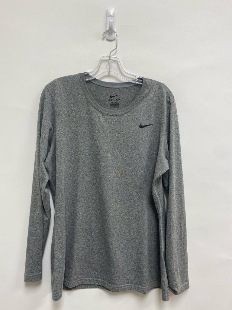 Nike Size XL Gray Mottled Long Sleeve Tee Men&