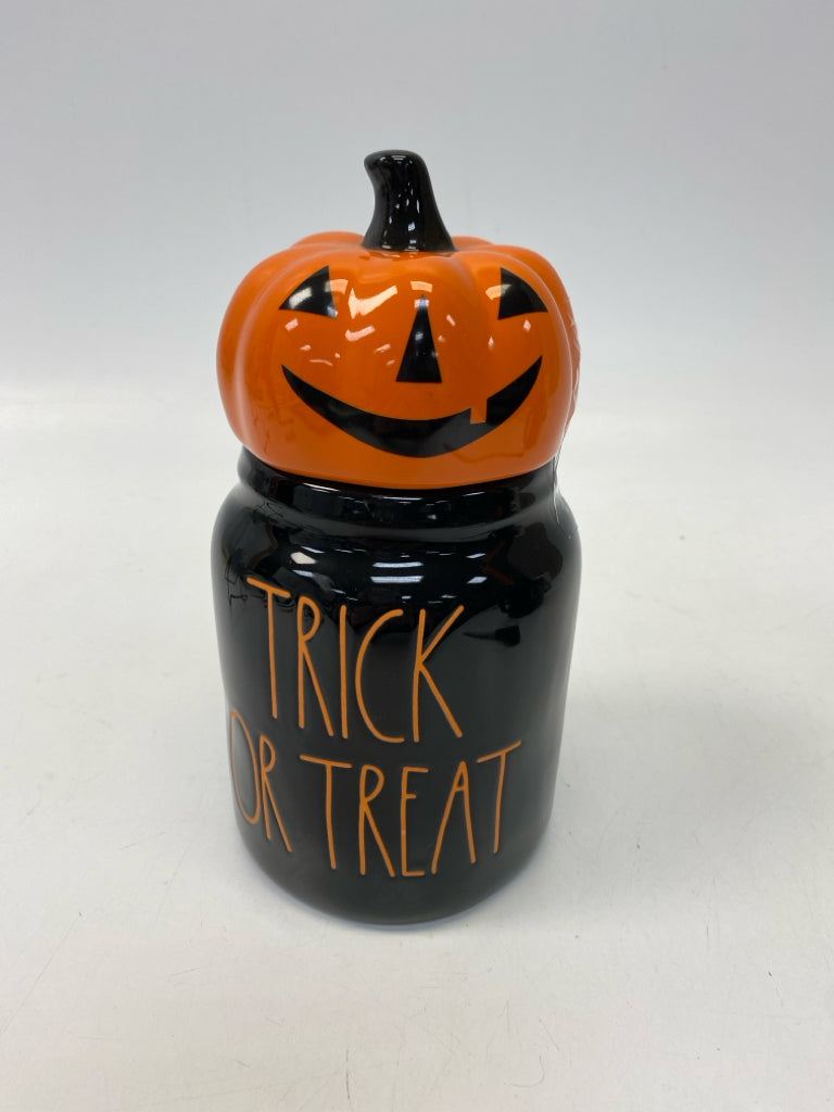 Rae Dunn Black Orange Jack O&