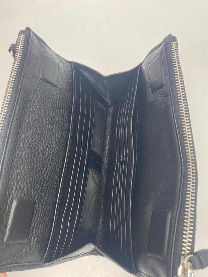 Brighton Black Embossed Crossbody
