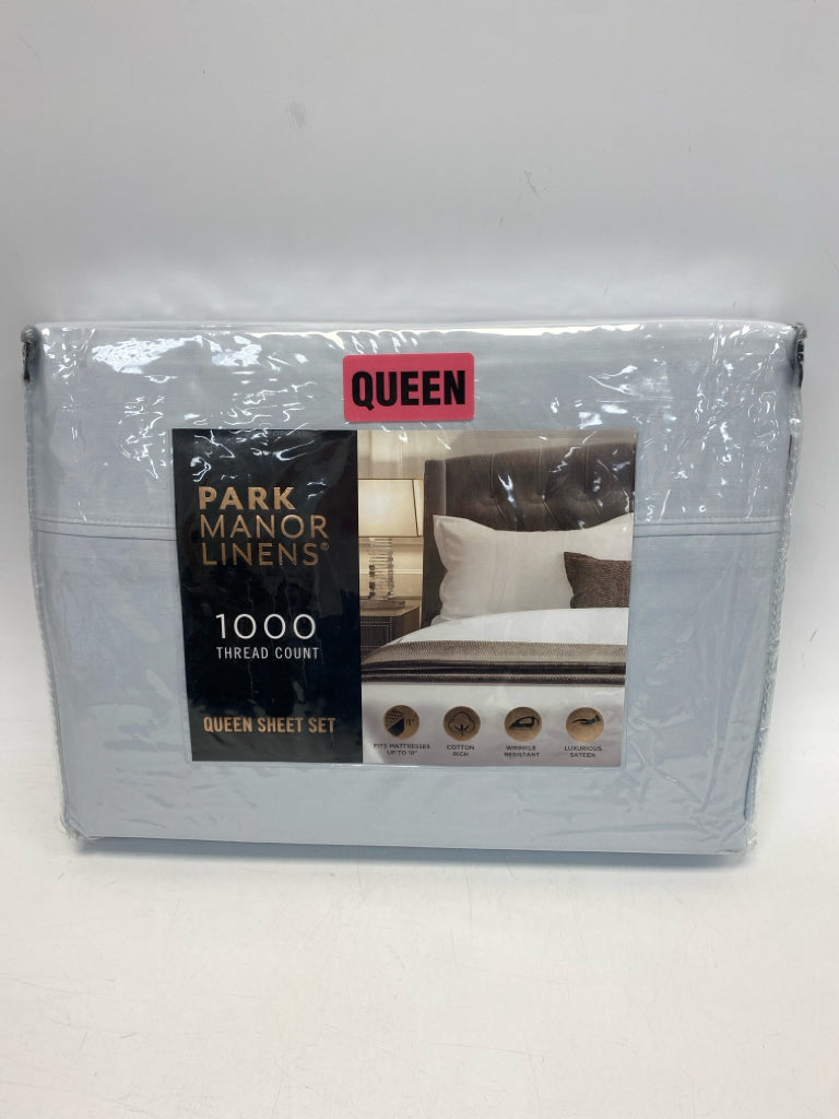 NEW/PKG Pale Blue Sheets