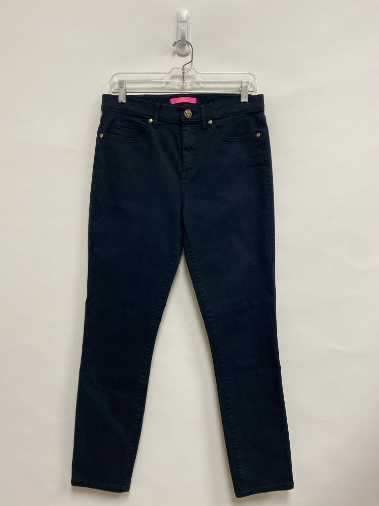 LILLY PULITZER Size 8 Black Denim Ladies Jeans