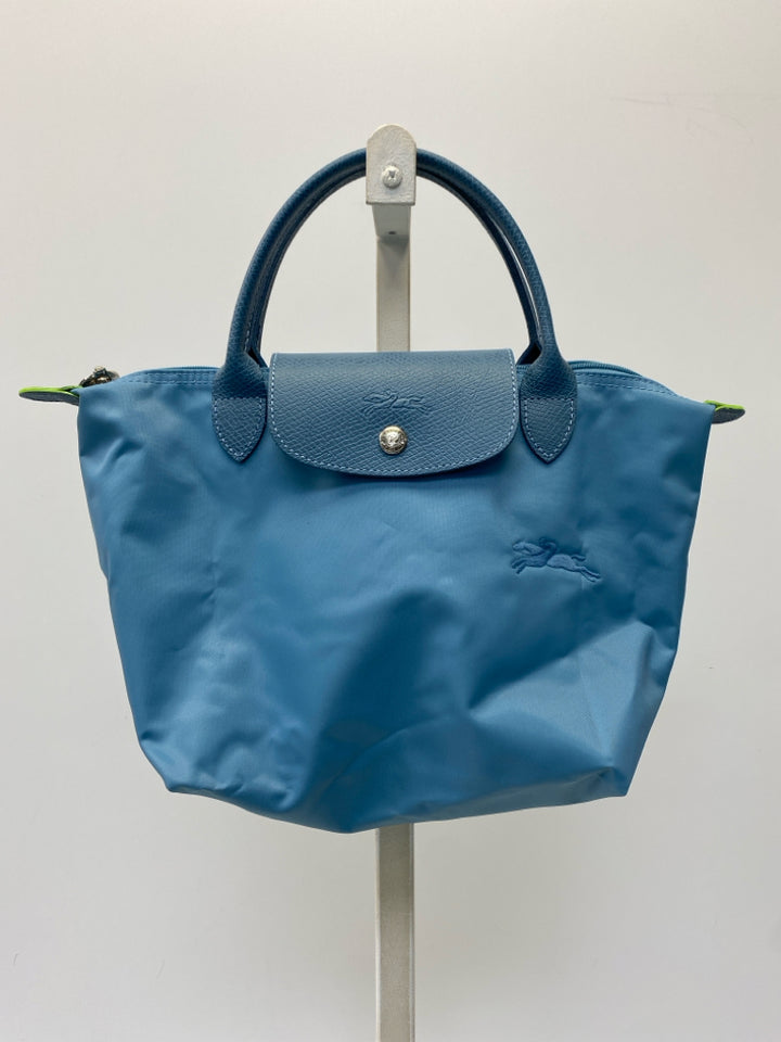 Longchamp Turquoise Nylon Tote Bag
