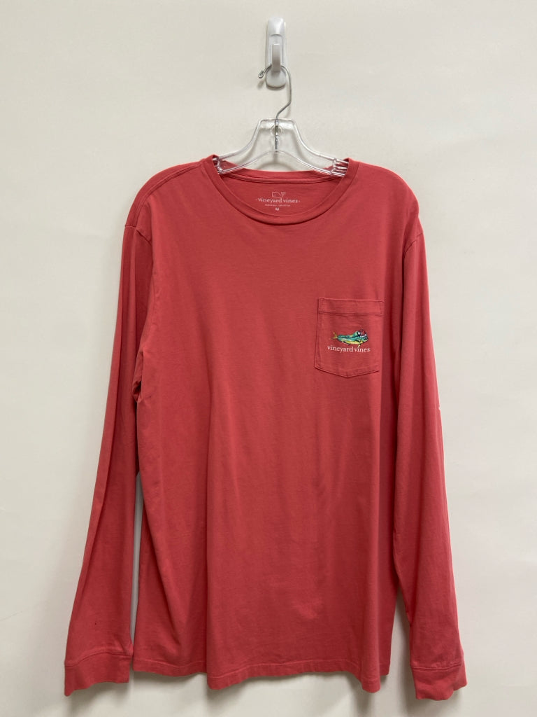 Vineyard Vines Size M Pink Fish Hooded Men&