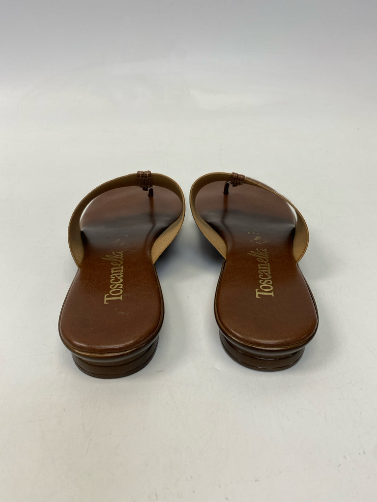 Size 7 Brown Iridescent Sandals