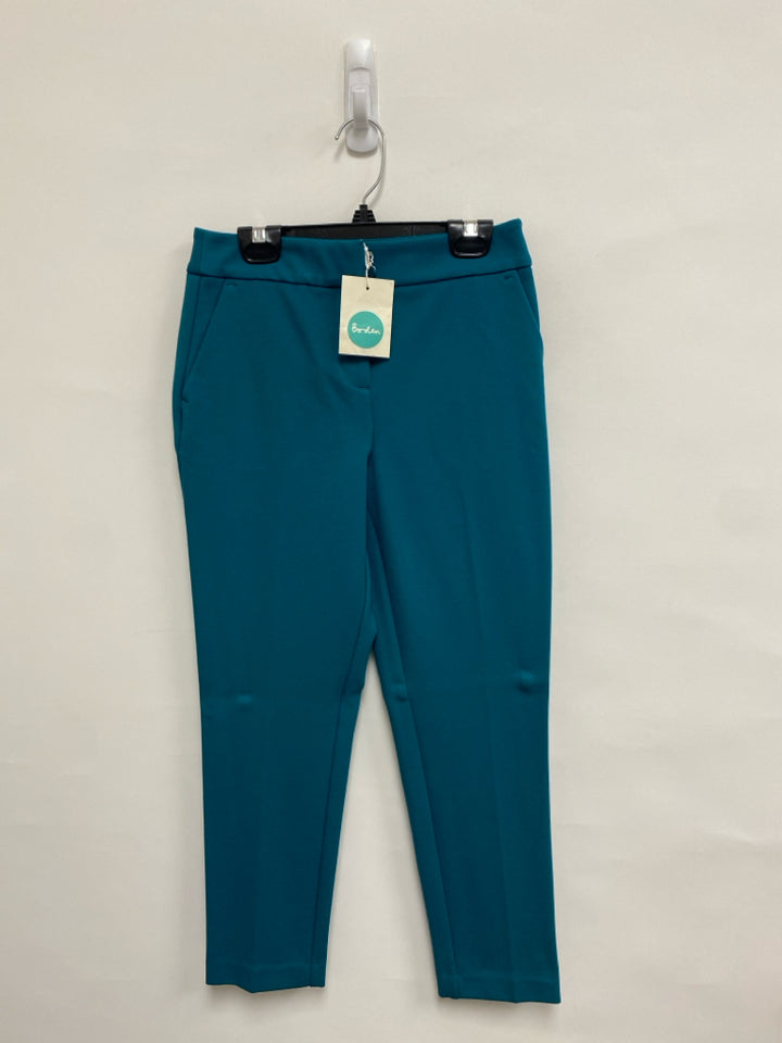 Boden Size 2P Dark Turquiose Cropped Petite Pants