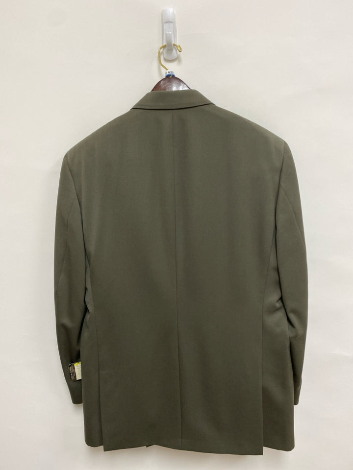 NWT Murano Size 42R Dark Olive Double-Breasted Wool Men&