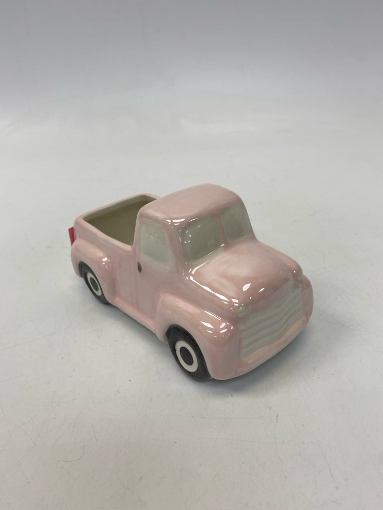 Pink White Ceramic Figurine