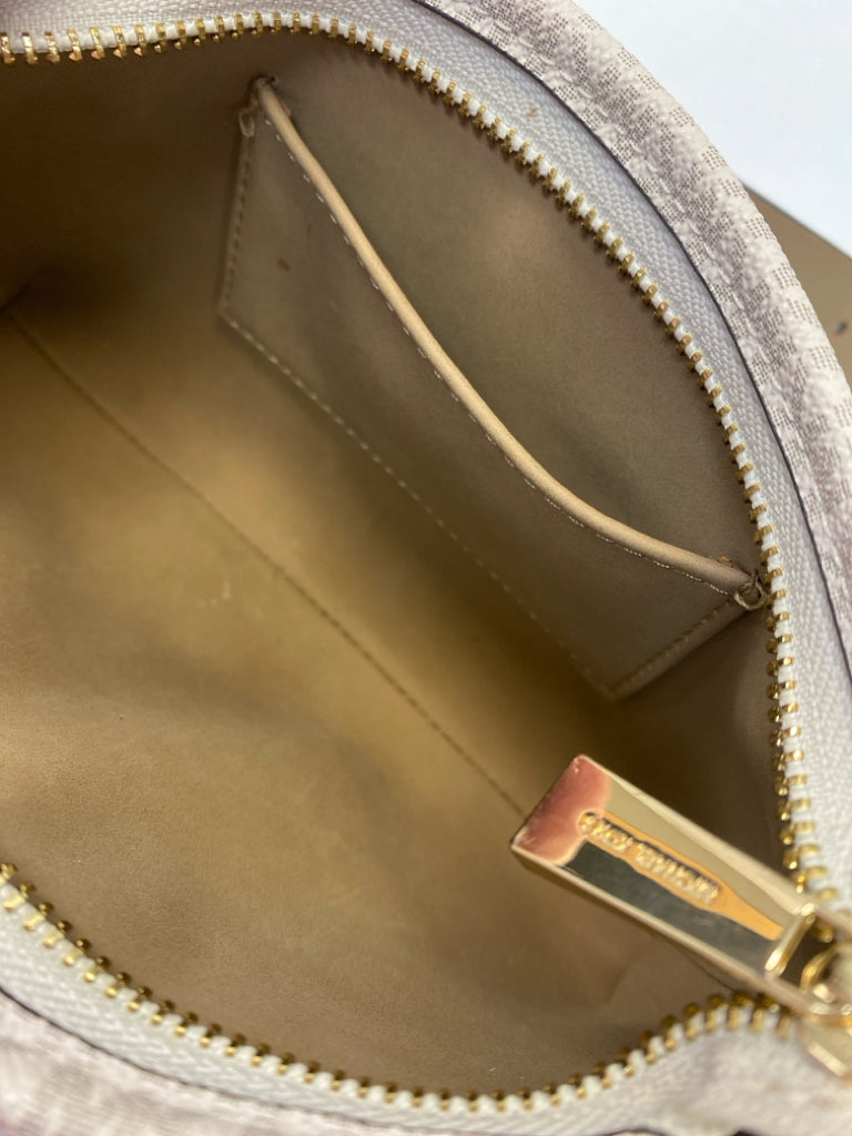 Michael Kors Cream Brown Signature Belt Bag