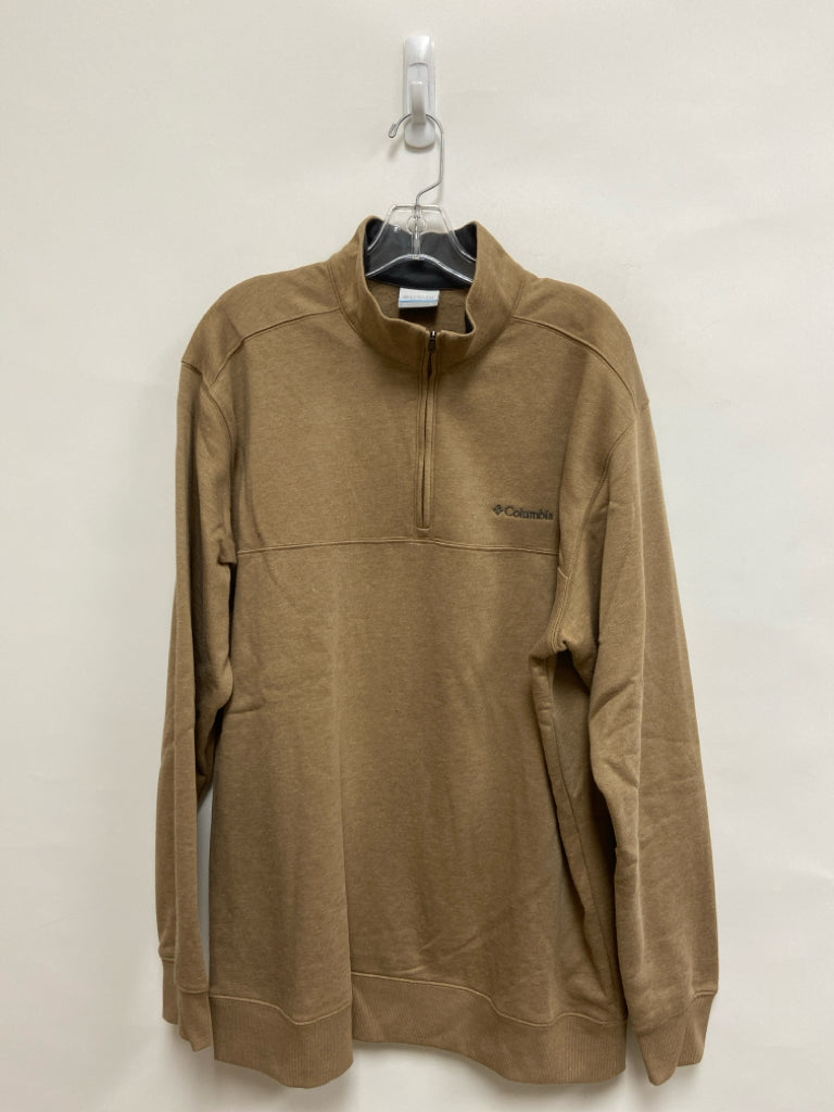 Columbia Size XL Tan Quarter Zip Men&