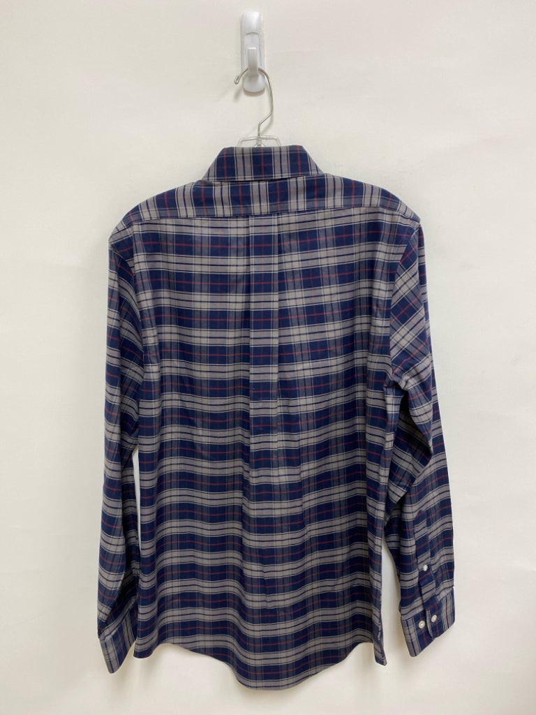 Brooks Brothers Size M Navy Gray/Red Plaid Men&