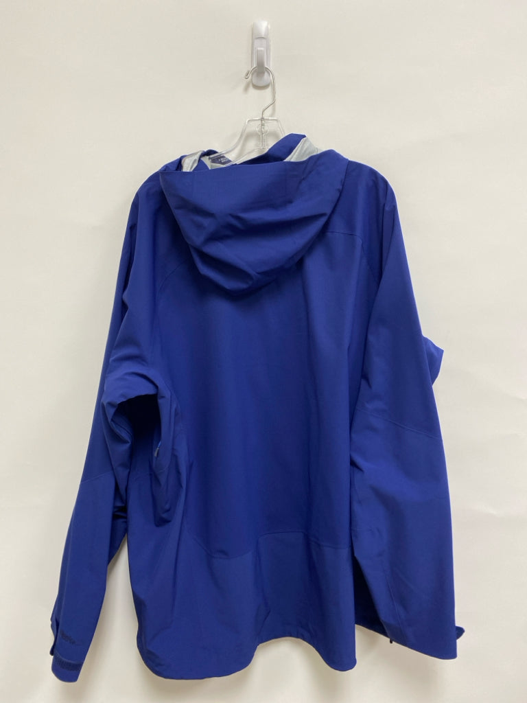 NWT REI Size XXL Dark Blue Hooded Zip Down Men&