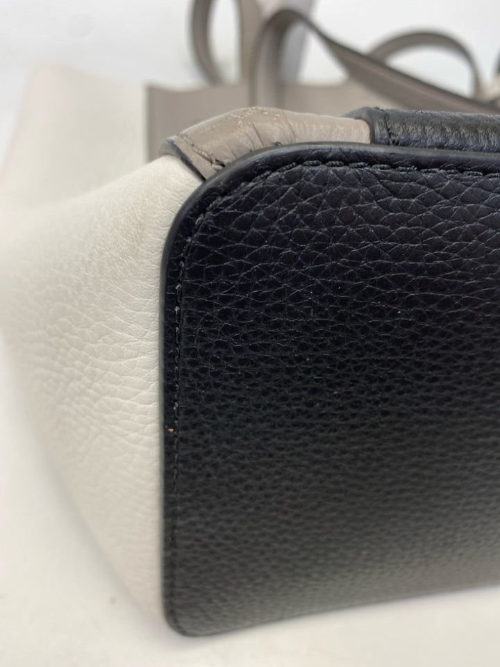 Michael Kors Black/Gray White Colorblock(s) Handbag