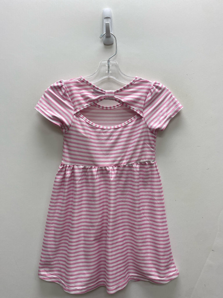 SIZE 6 White/Pink Stripes Girl&