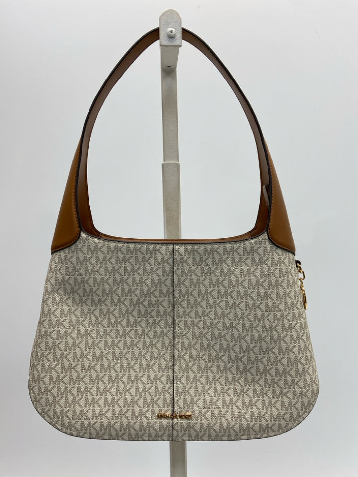 NWT Michael Kors Cream Brown Signature Handbag