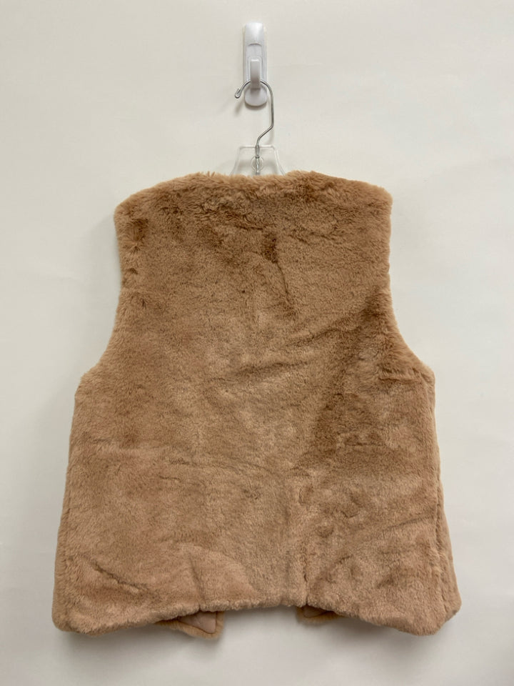 Zara SIZE 13/14 Dusty Rose Reversible Faux Fur Girl&
