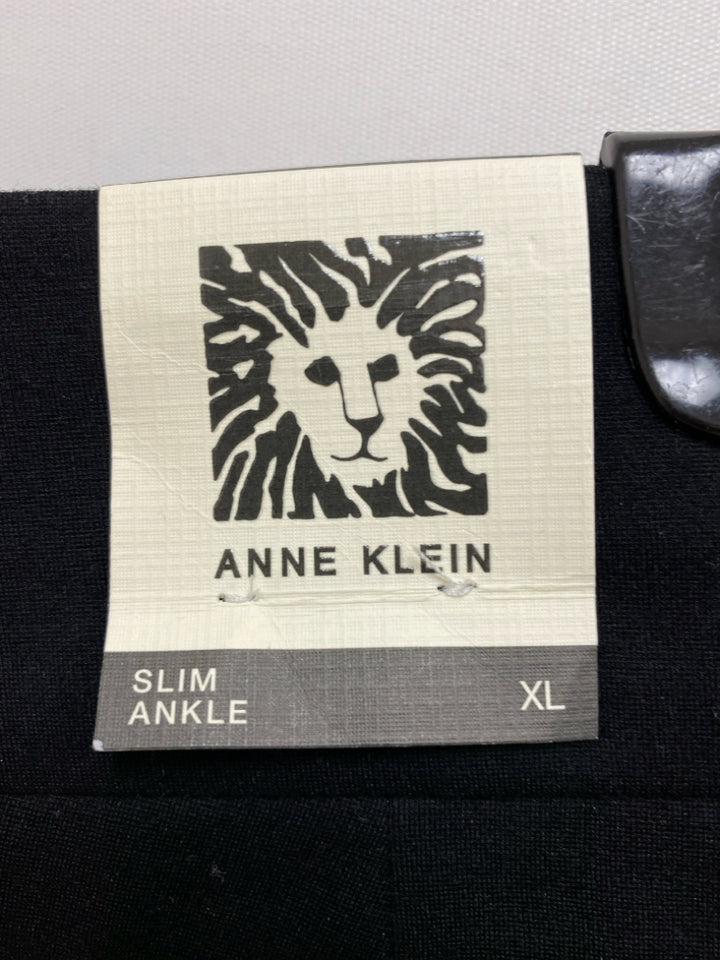 NWT Anne Klein Size XL Black Pull-on Ladies Pants