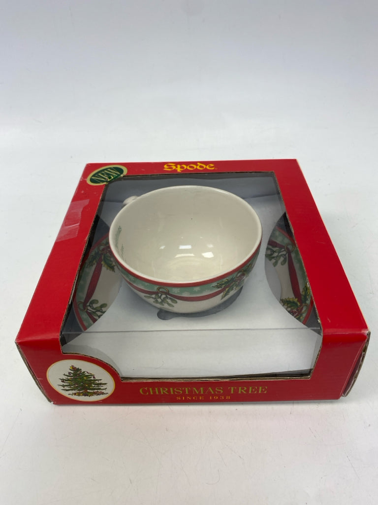 Spode Cream Green Holly Berries Christmas