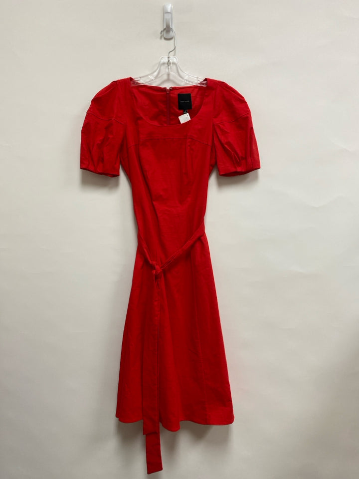 NWT Alex Marie Size 2 Red Linen Blend Ladies Dress