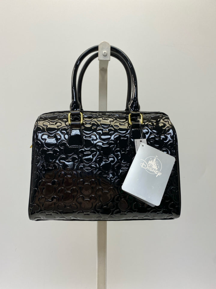NWT Disney Black Mickey Patent Handbag