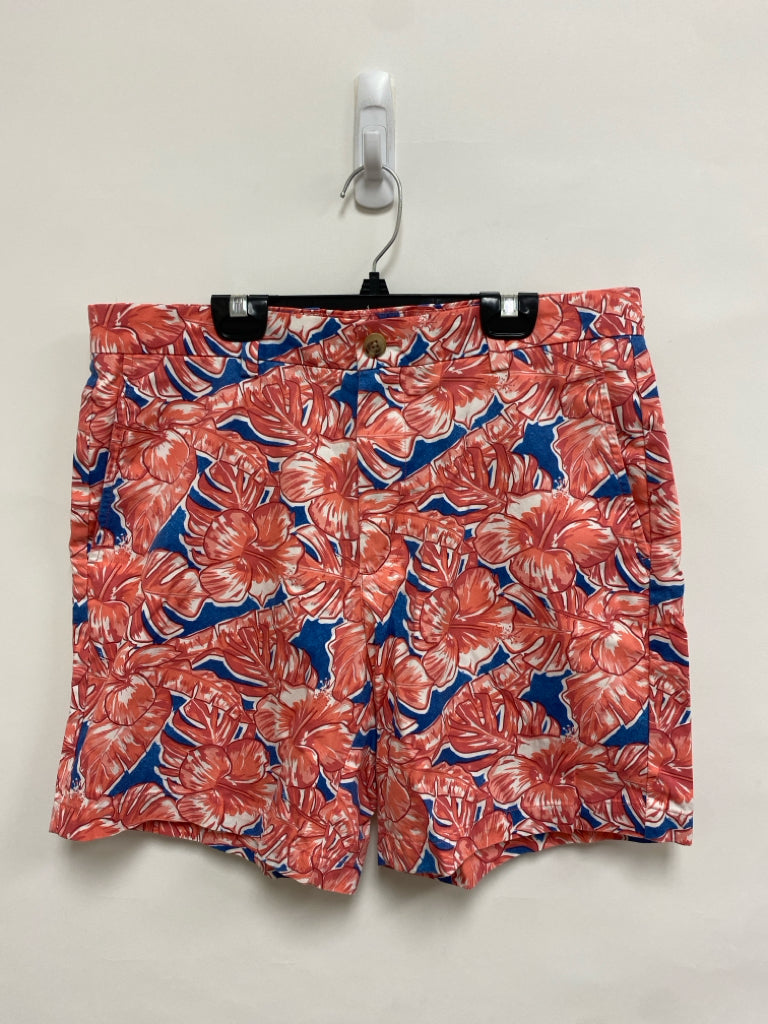 Vineyard Vines Size 32 Coral/White Blue Tropical Men&