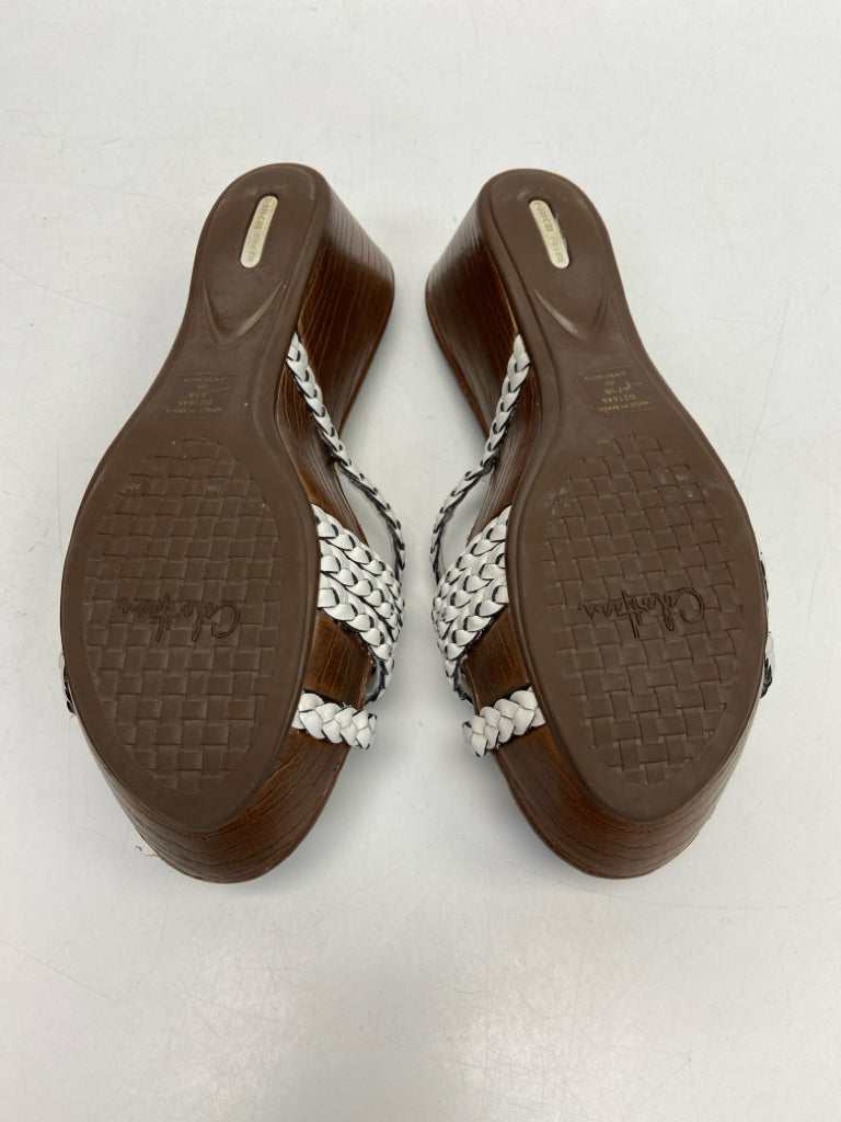 NWOT Cole Haan  Size 7.5 White Braided Sandals