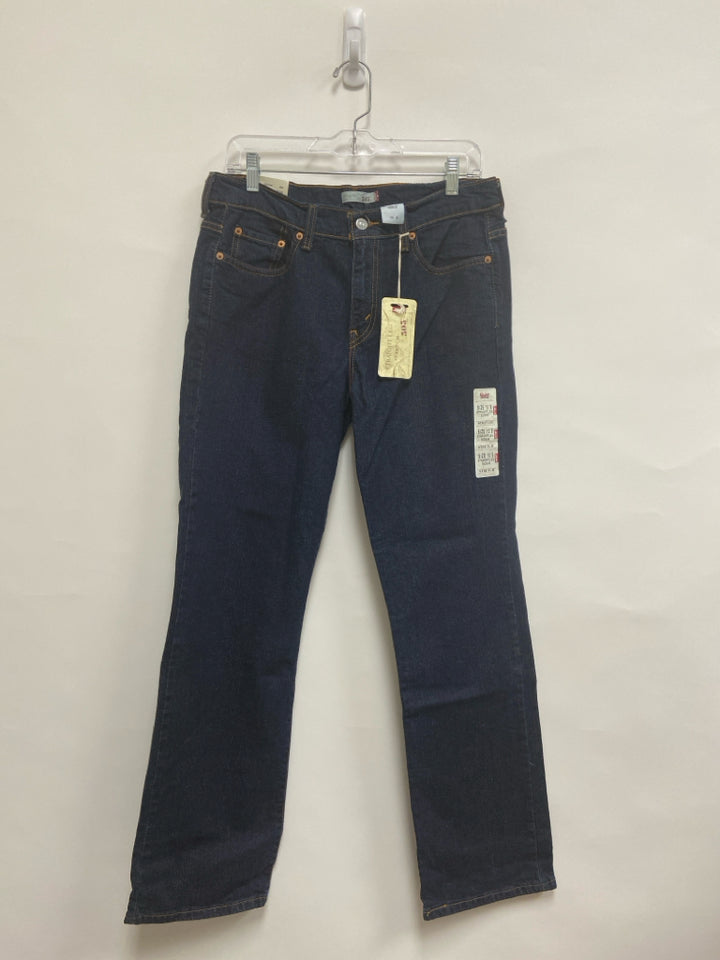 NWT Levi Size 10 Dark Blue Denim Ladies Jeans