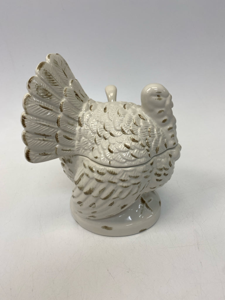 Williams-Sonoma White Brown Turkey Thanksgiving